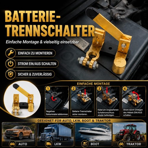 250a batterie trennschalter - 250a,