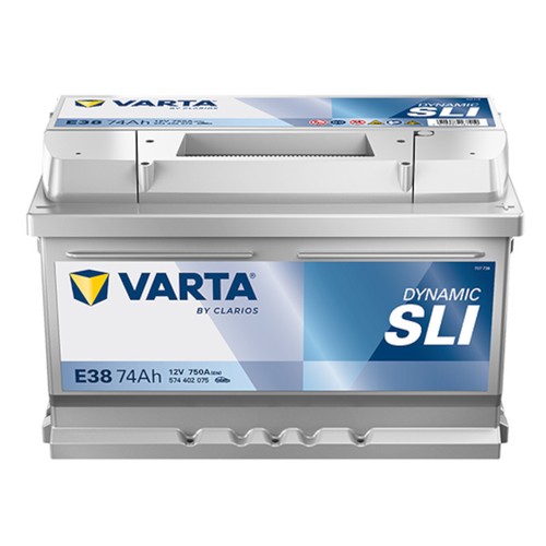 Varta e38 12v 74ah 750a - 12v,
