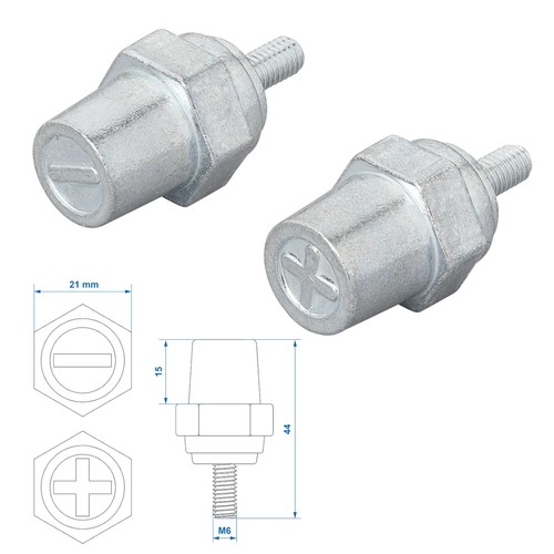 Batteriepol schraubpol adapter - schraubpol,